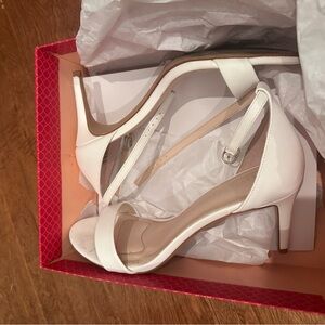 Kelly & Katie Elegant White Heels